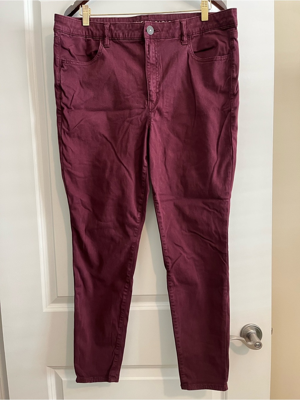 American Eagle Outfitters Hi-rise Jeggings - Maroon